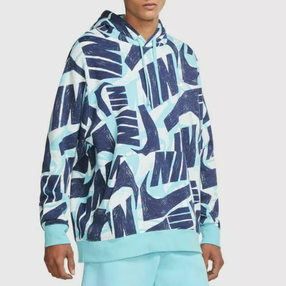 Nike All Over Print Basketball Pullover Hoodie. Great condition. Size L